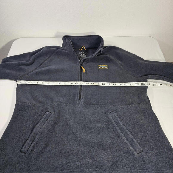 L.L. Bean Fleece Pullover Jacket Gray Long Sleeve 1/4 Zip Women's Size XL - Picture 4 of 7